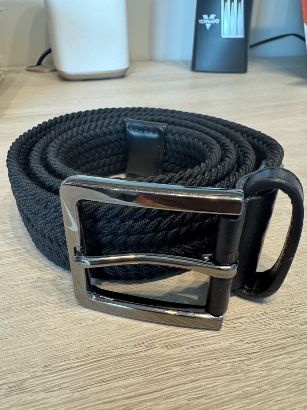 Nike Men’s Black Woven Stretch Belt